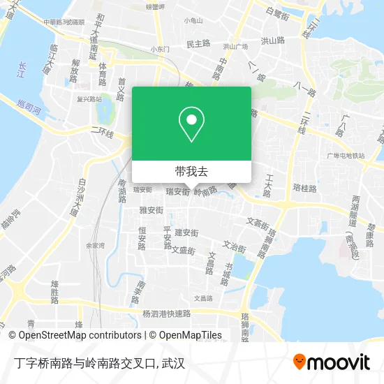 丁字桥南路与岭南路交叉口地图