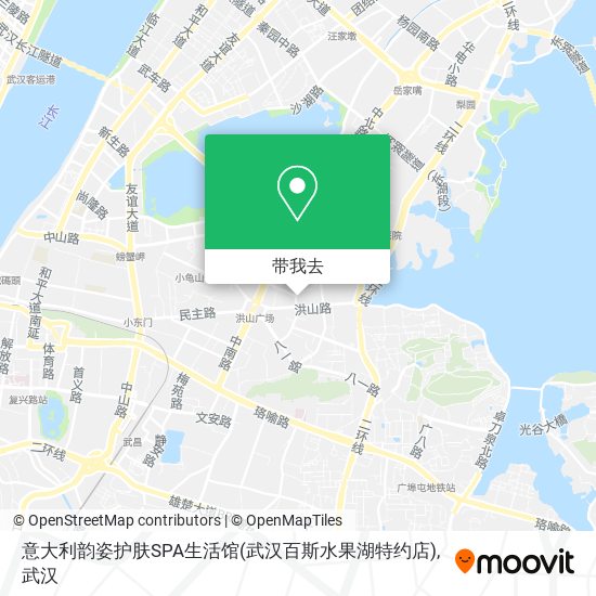 意大利韵姿护肤SPA生活馆(武汉百斯水果湖特约店)地图