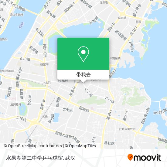 水果湖第二中学乒乓球馆地图