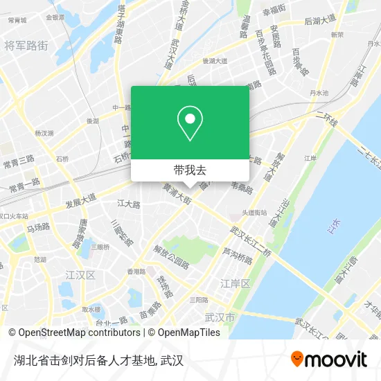 湖北省击剑对后备人才基地地图