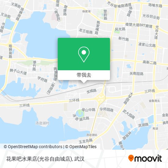 花果吧水果店(光谷自由城店)地图