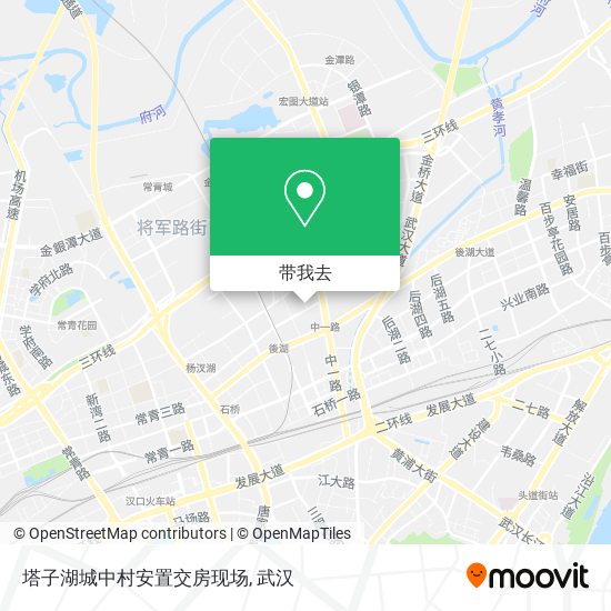 塔子湖城中村安置交房现场地图