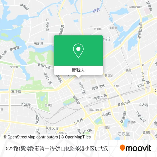 522路(新湾路新湾一路-洪山侧路茶港小区)地图