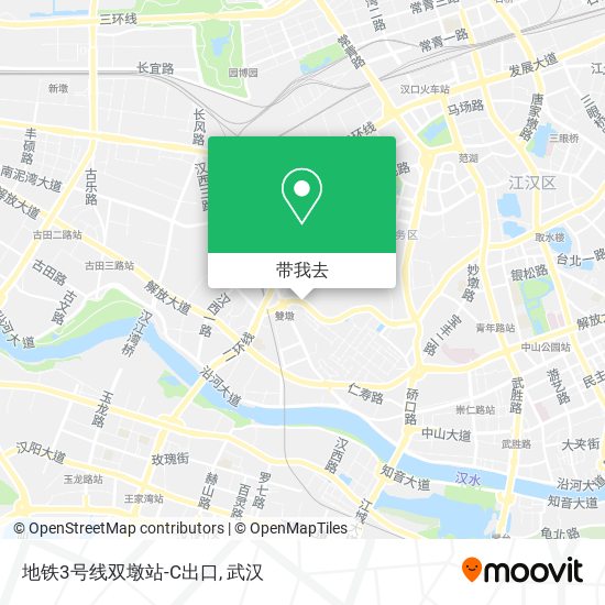 地铁3号线双墩站-C出口地图