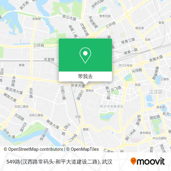 549路(汉西路常码头-和平大道建设二路)地图
