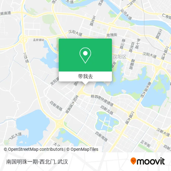 南国明珠一期-西北门地图