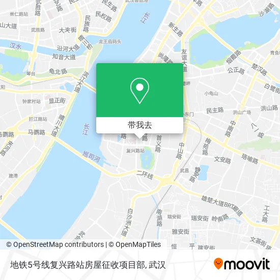 地铁5号线复兴路站房屋征收项目部地图