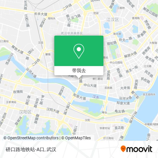 硚口路地铁站-A口地图