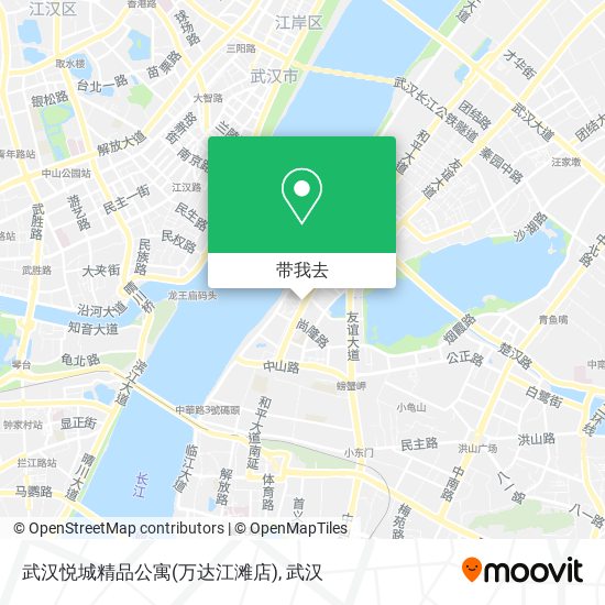 武汉悦城精品公寓(万达江滩店)地图