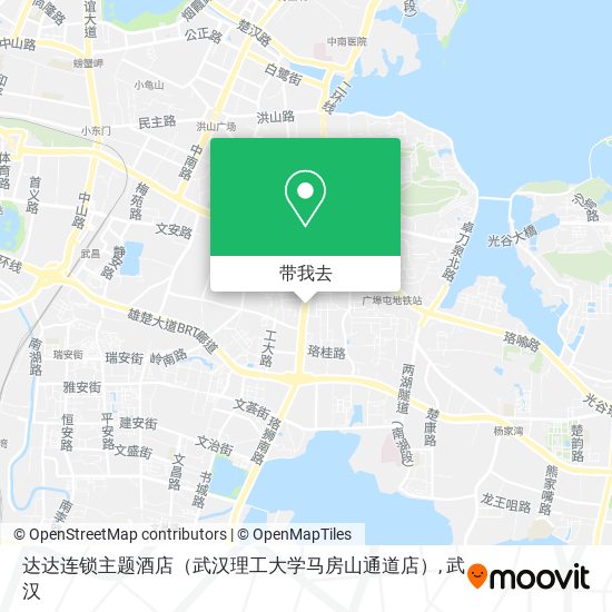 达达连锁主题酒店（武汉理工大学马房山通道店）地图