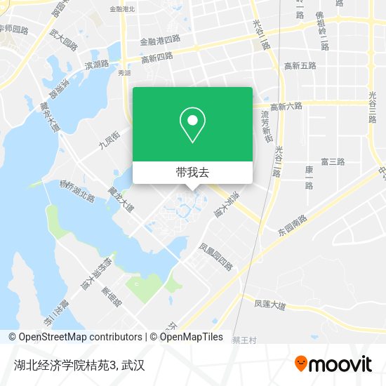 湖北经济学院桔苑3地图