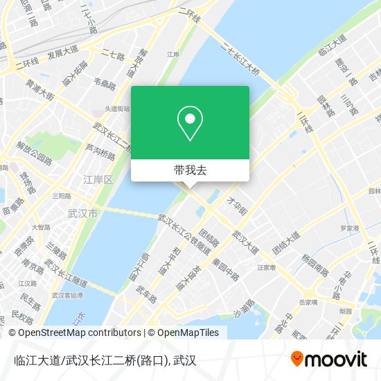 临江大道/武汉长江二桥(路口)地图