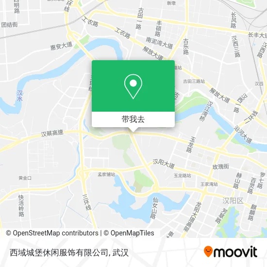 西域城堡休闲服饰有限公司地图