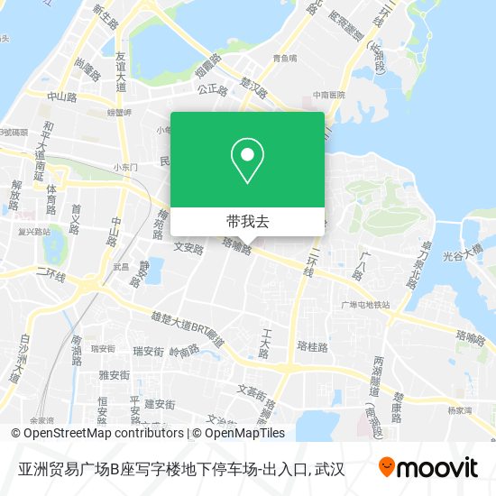 亚洲贸易广场B座写字楼地下停车场-出入口地图