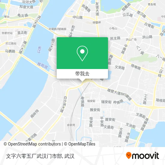 文字六零五厂武汉门市部地图