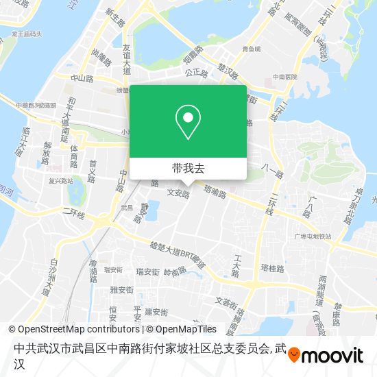 中共武汉市武昌区中南路街付家坡社区总支委员会地图