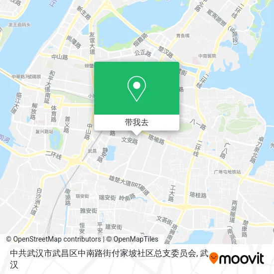中共武汉市武昌区中南路街付家坡社区总支委员会地图