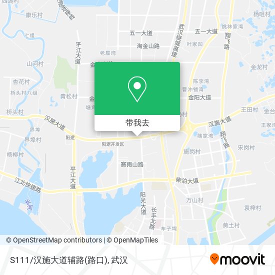 S111/汉施大道辅路(路口)地图