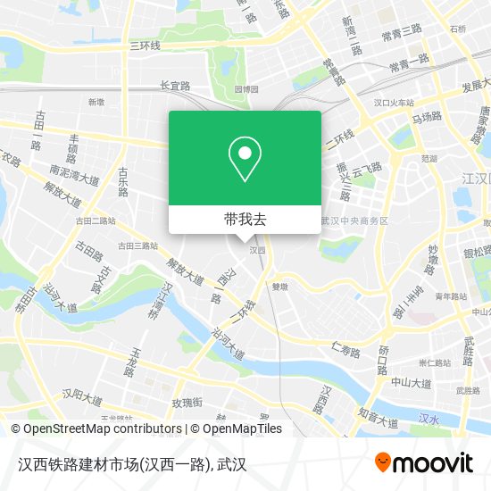 汉西铁路建材市场(汉西一路)地图
