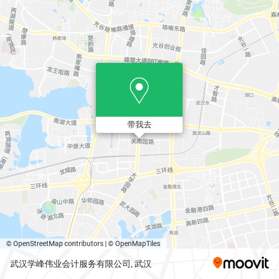 武汉学峰伟业会计服务有限公司地图