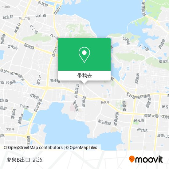 虎泉B出口地图