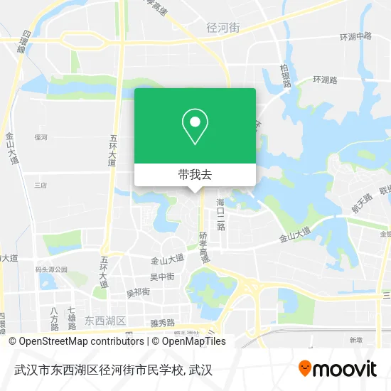 武汉市东西湖区径河街市民学校地图