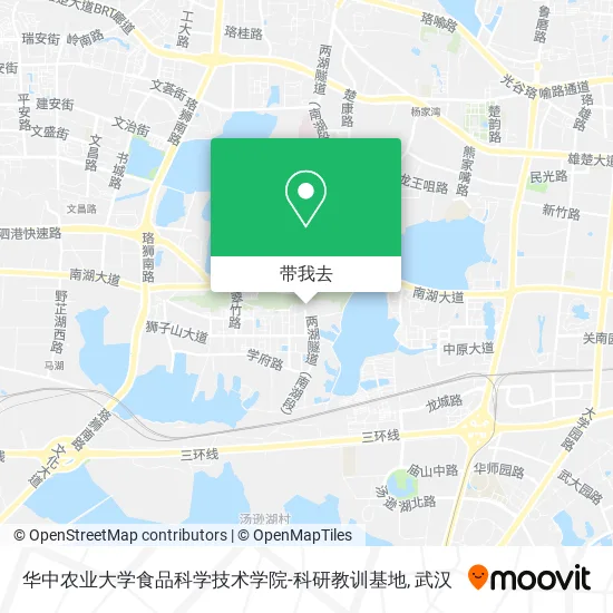 华中农业大学食品科学技术学院-科研教训基地地图