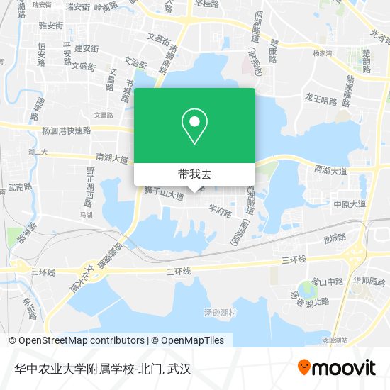 华中农业大学附属学校-北门地图