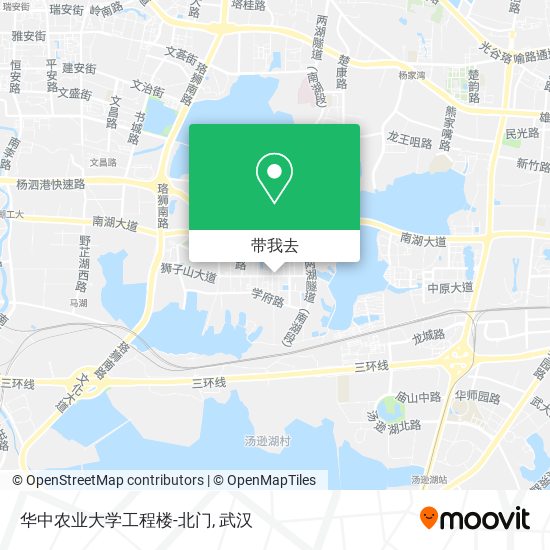 华中农业大学工程楼-北门地图