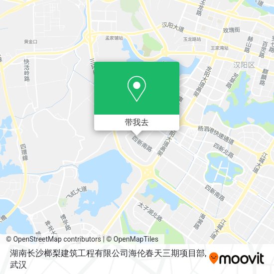 湖南长沙榔梨建筑工程有限公司海伦春天三期项目部地图