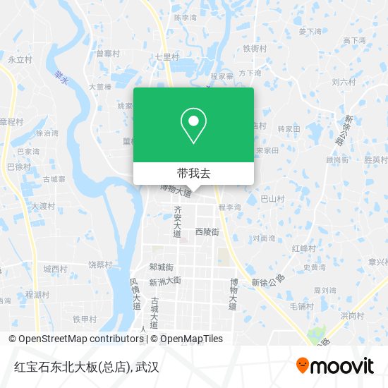 红宝石东北大板(总店)地图