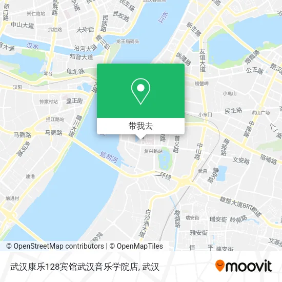 武汉康乐128宾馆武汉音乐学院店地图