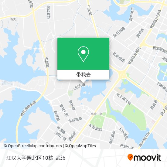 江汉大学园北区10栋地图