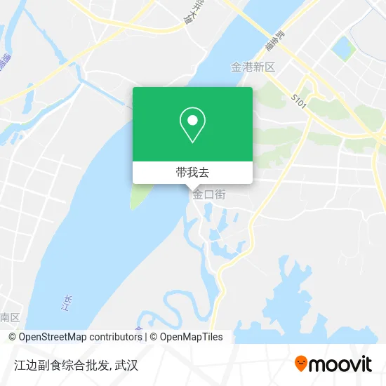 江边副食综合批发地图