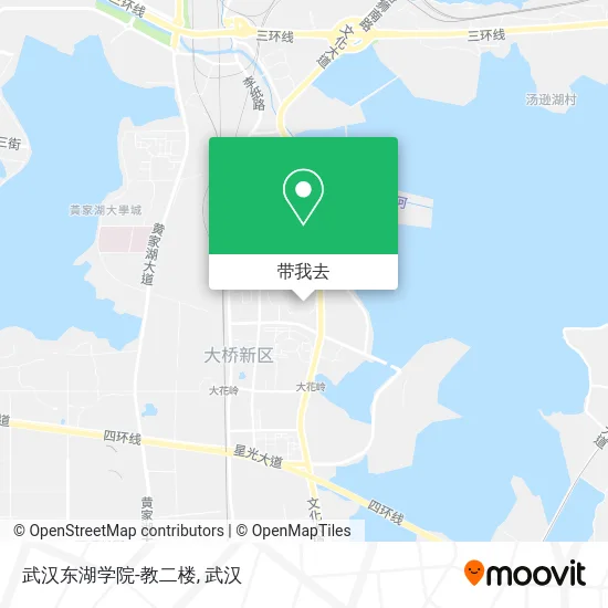 武汉东湖学院-教二楼地图