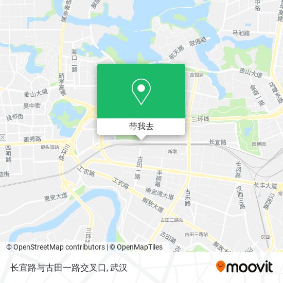 长宜路与古田一路交叉口地图