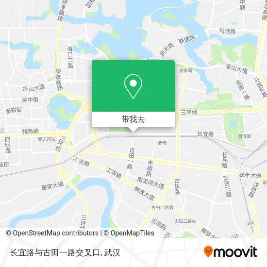 长宜路与古田一路交叉口地图