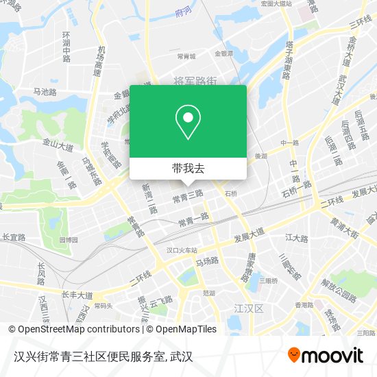汉兴街常青三社区便民服务室地图