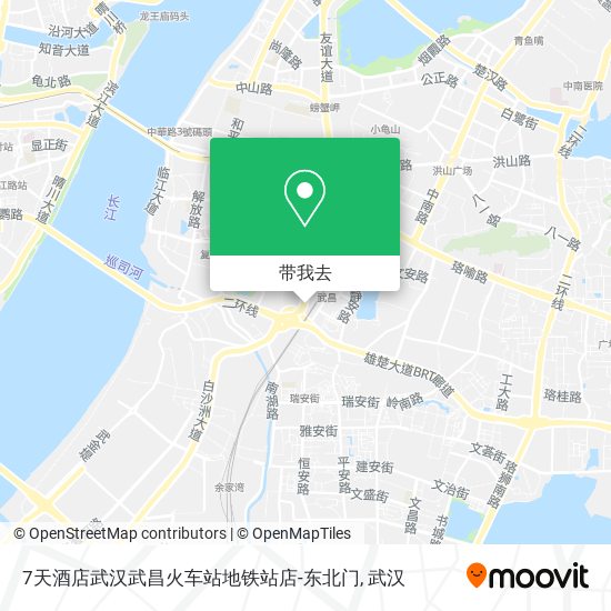 7天酒店武汉武昌火车站地铁站店-东北门地图