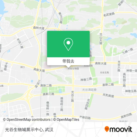 光谷生物城展示中心地图