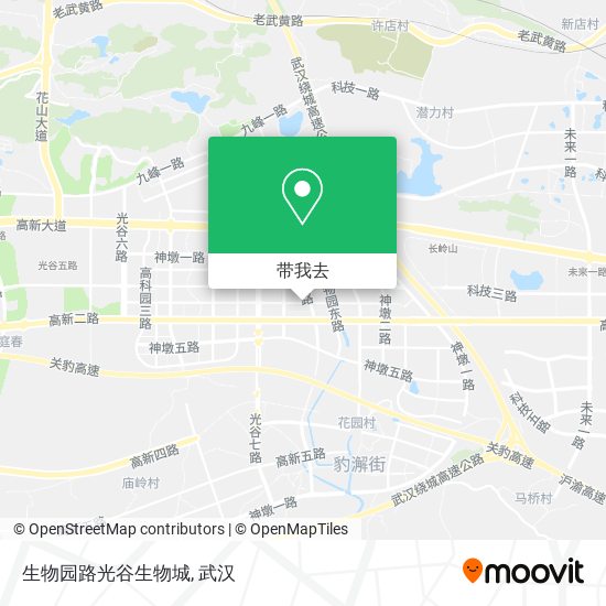 生物园路光谷生物城地图