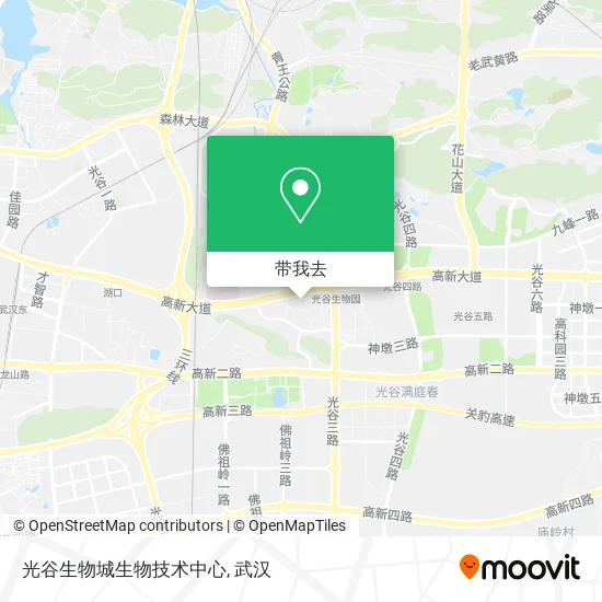 光谷生物城生物技术中心地图