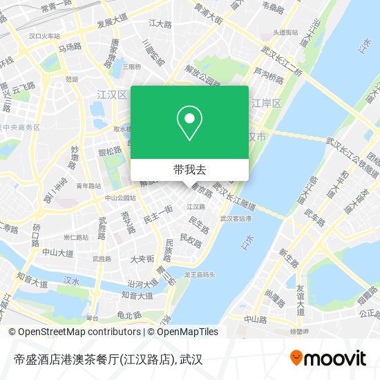 帝盛酒店港澳茶餐厅(江汉路店)地图