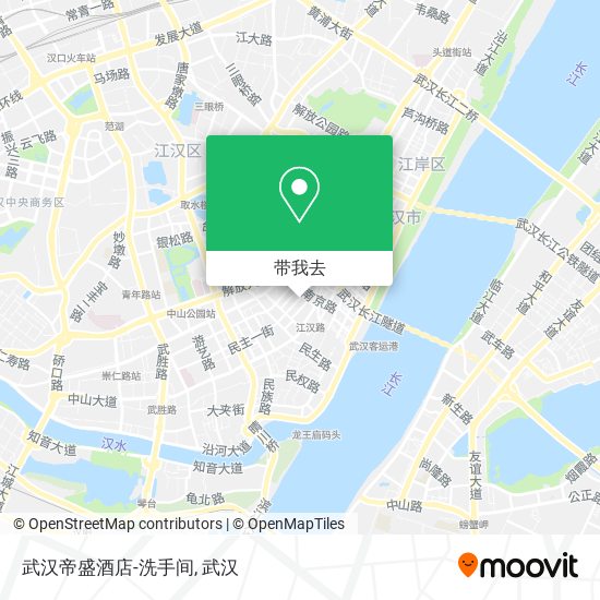 武汉帝盛酒店-洗手间地图