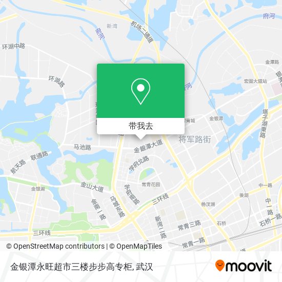 金银潭永旺超市三楼步步高专柜地图