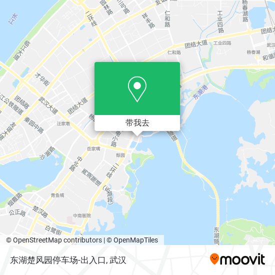 东湖楚风园停车场-出入口地图