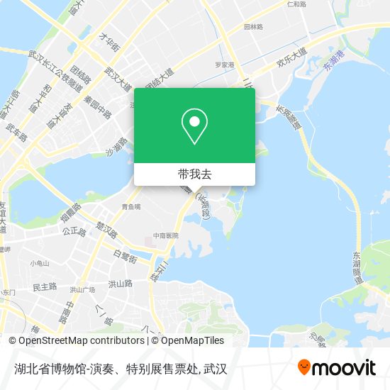 湖北省博物馆-演奏、特别展售票处地图