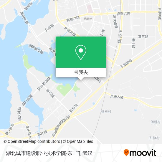 湖北城市建设职业技术学院-东1门地图