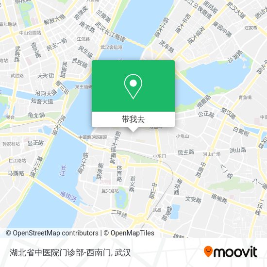 湖北省中医院门诊部-西南门地图