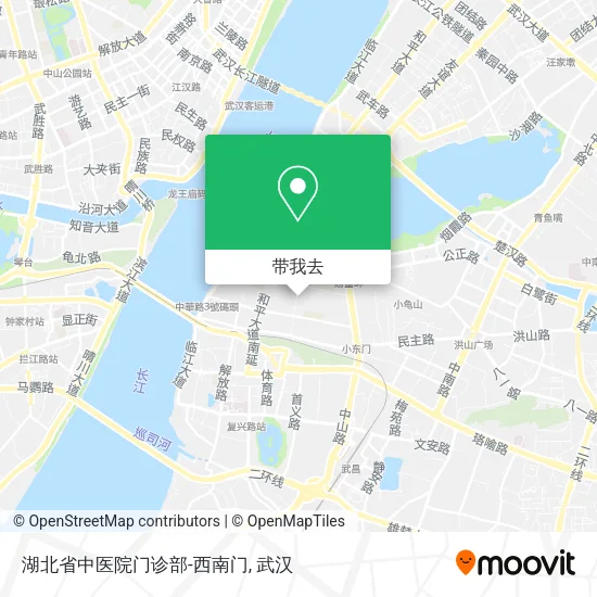 湖北省中医院门诊部-西南门地图